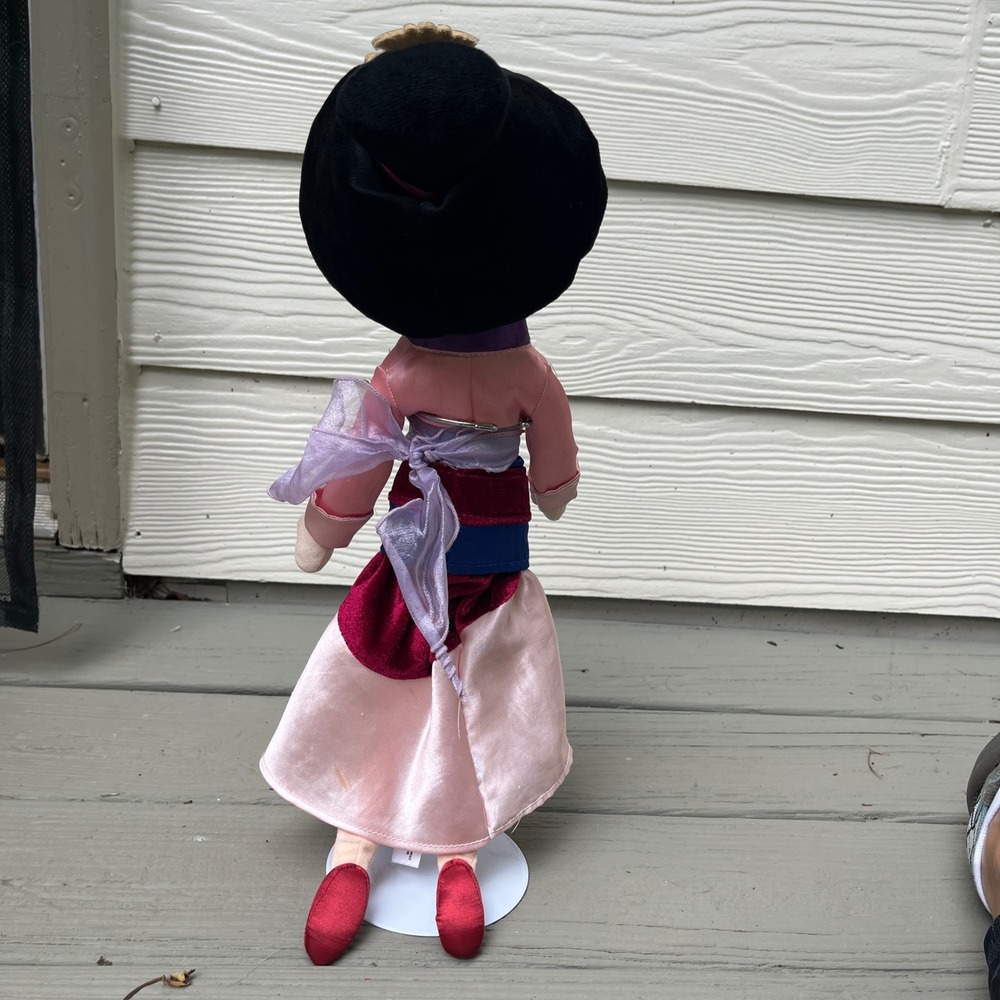 Disney Mulan Plush Doll Kids 18 Inch Pink Good Satin Matchmaker Dress Toy - Picture 6 of 9